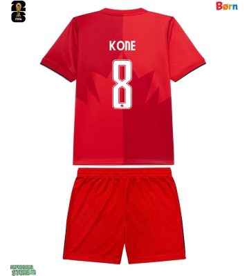 Canada Ismael Kone #8 Replika Babytøj Hjemmebanesæt Børn VM 2026 Kortærmet (+ Korte bukser)